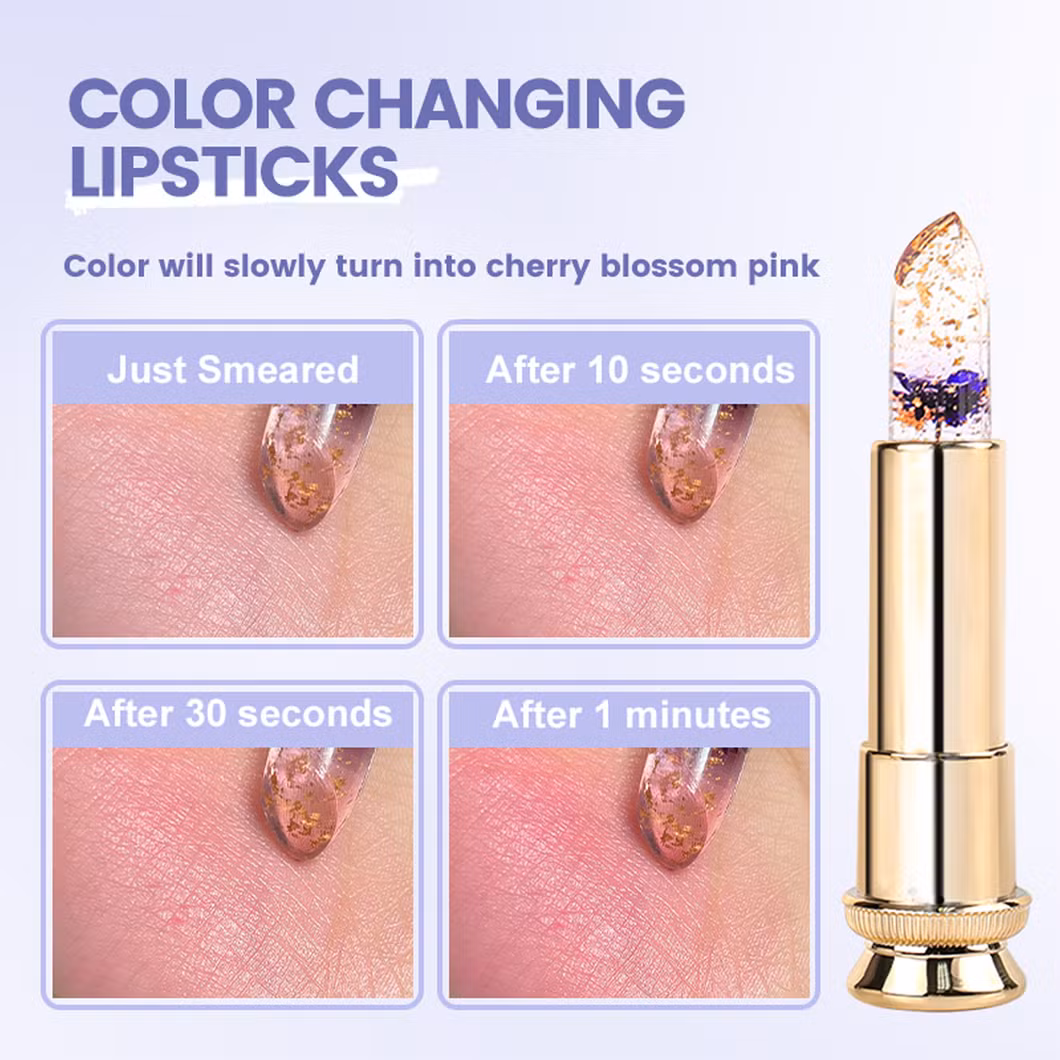 10%off Transparent Herbal Moisturizing Petal Lipstick for Cosmetic