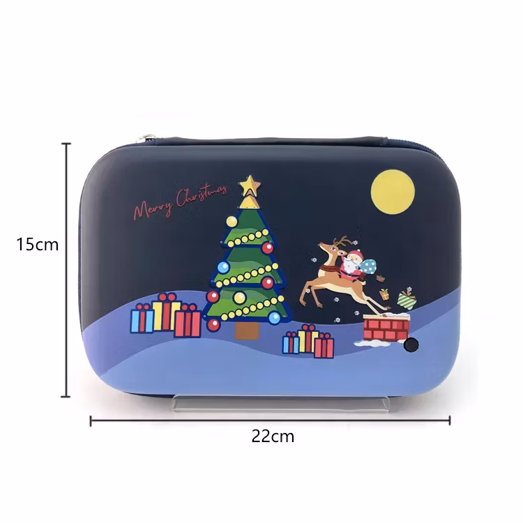 Wholesale Large Capacity Students School Pencil Case EVA Pencil Case Bag Christmas Stationery Gift for Kids