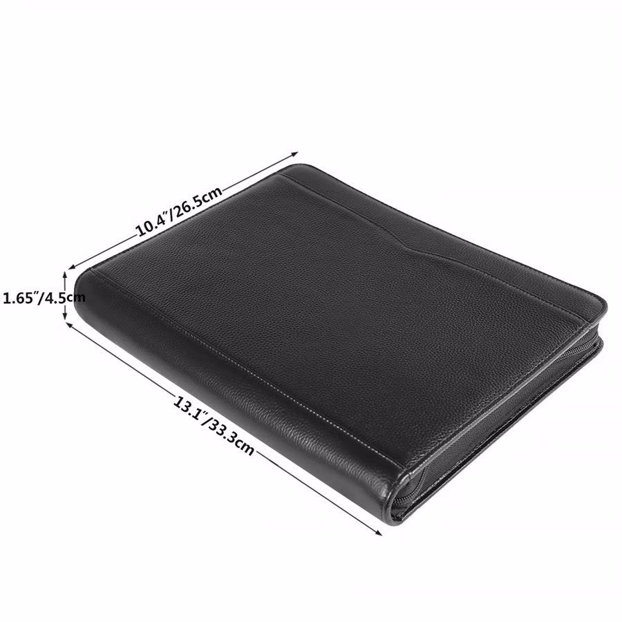 Professional 3 Ring Binder Document Organizer Padfolio Folder Business A5/A4 Portfolio Case