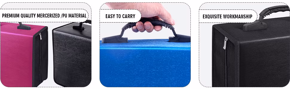 Custom Made 400 Discs Large Capacity Wallet VCD Holder Booklet Album Box Storage Binder CD/DVD Case Bags