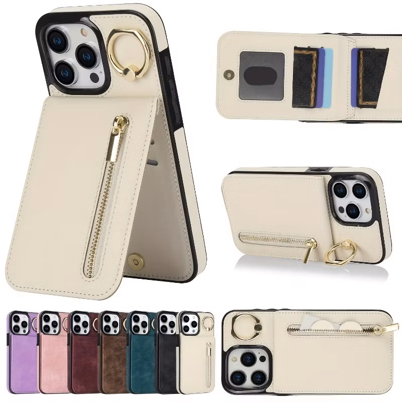 Promotional Factory Hot-Selling Luxurious Vintage Design Leather Anti-Slip Cover Phone Case