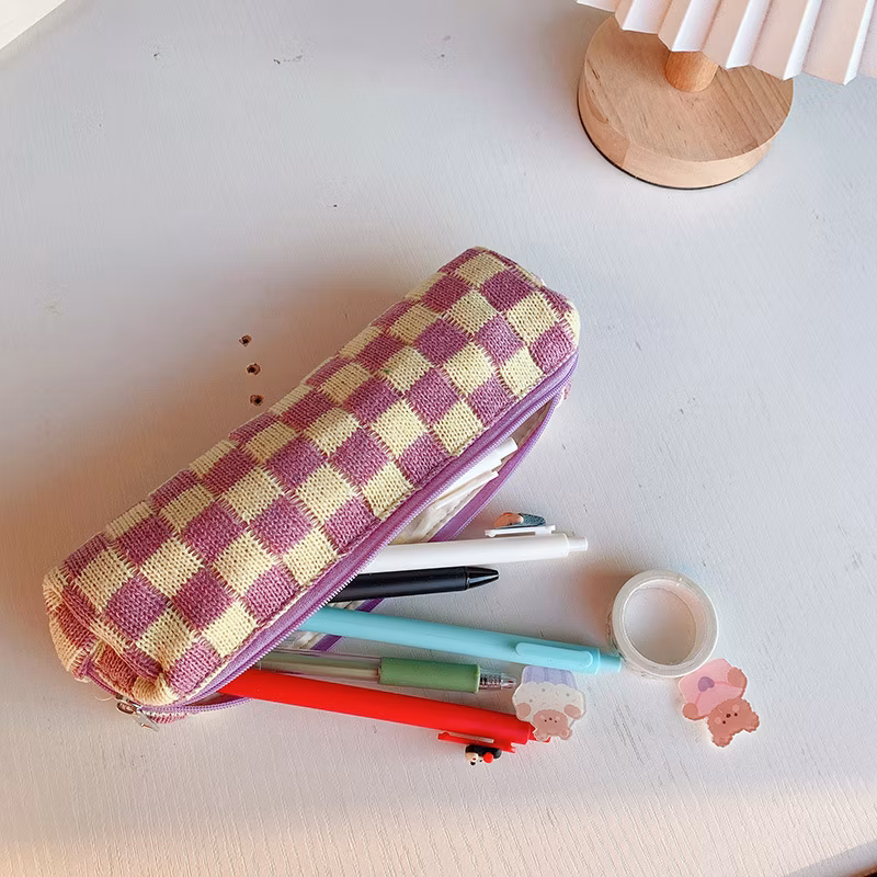 Promotional Zipper Lovely Circular Pencil Bag Pencil Case for Promotion Gift