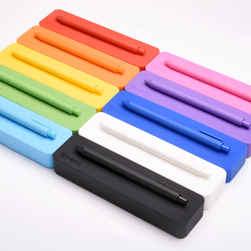 Unbreakable Personalized Candy Color Office/School Silicone Desk Pen Boxes