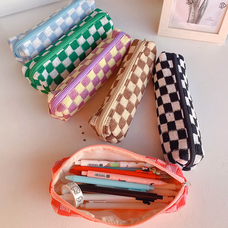Promotional Zipper Lovely Circular Pencil Bag Pencil Case for Promotion Gift