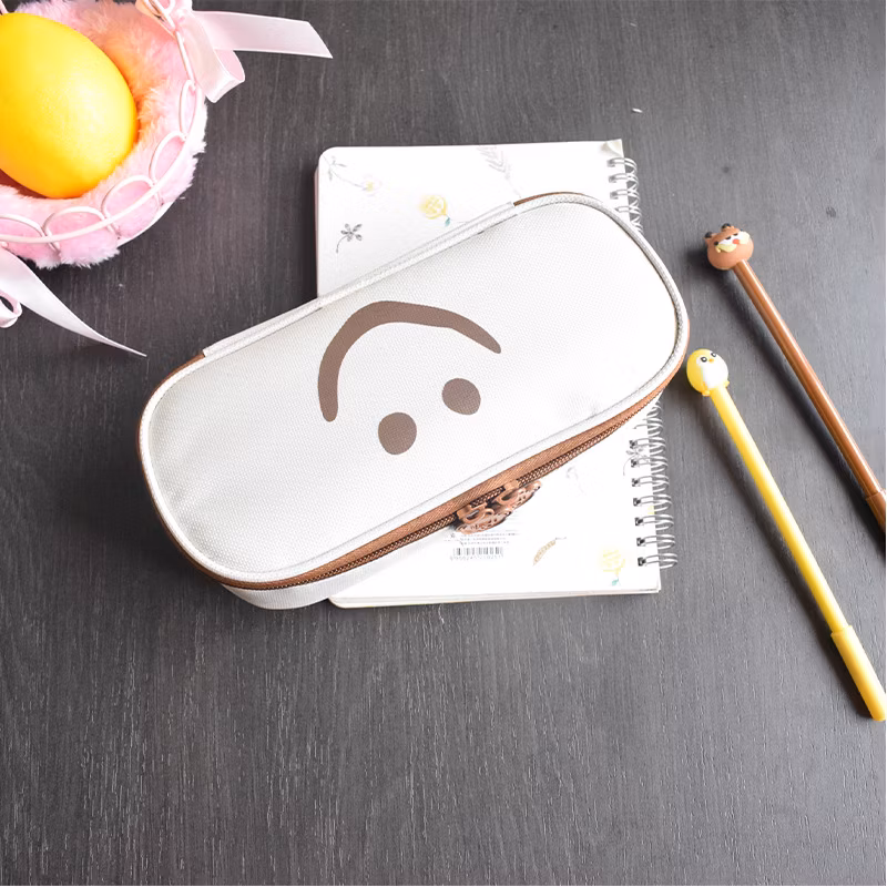 Factory Price PU Zipper Lovely Triangle Pencil Bag Pencil Case for School & Office