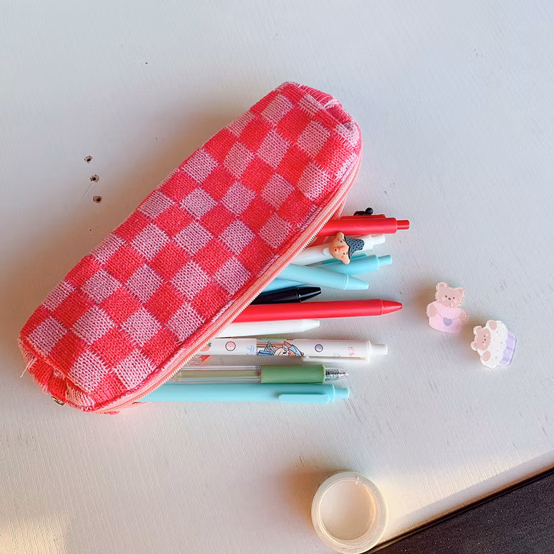 Promotional Zipper Lovely Circular Pencil Bag Pencil Case for Promotion Gift