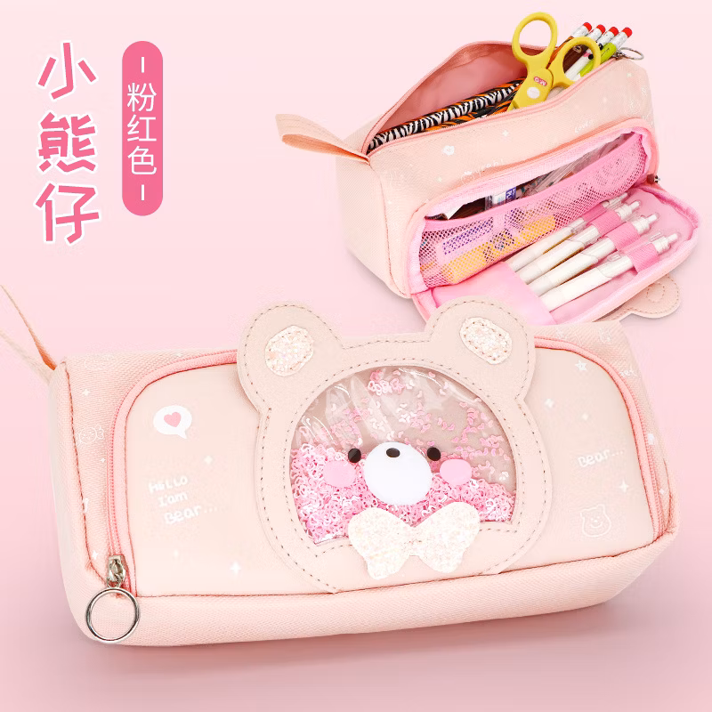 Hot Stationery Pet Zipper Fashion Animal Pencil Bag Pencil Case for School