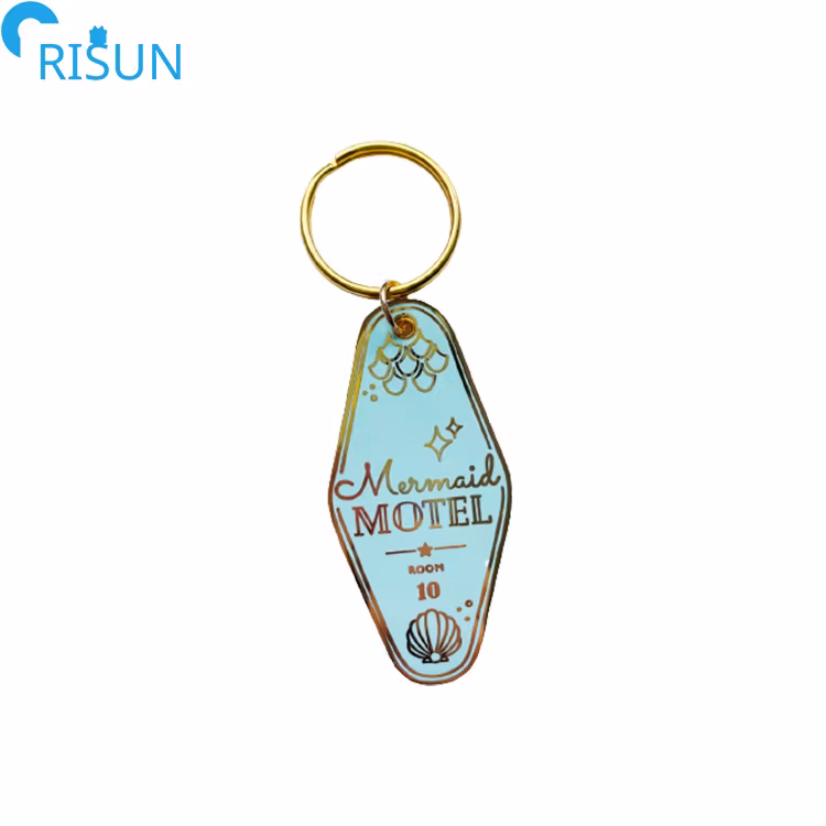 Manufacture Personalized Metal Hard Enamel Motel Hotel Keychains Keyrings Pendant Custom Motel Keychain Hotel Keychain