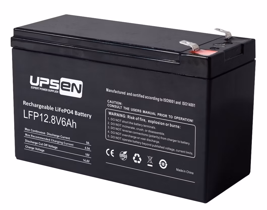 CE RoHS Certificated Monitor System Emergency Backup 12.8V 24ah LiFePO4 Lithium Batteries