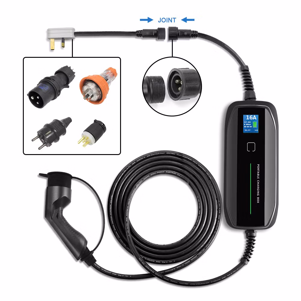 Type 2 IEC62196-2 EV Home Charger EV Portable Charger 10/16A BS Standard