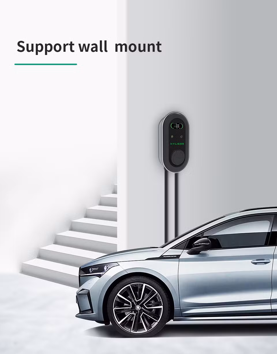 High Performance 7kw 11kw 22kw Smart EV Charger All Certified Home Charging Station EV Charger with 5m Cable