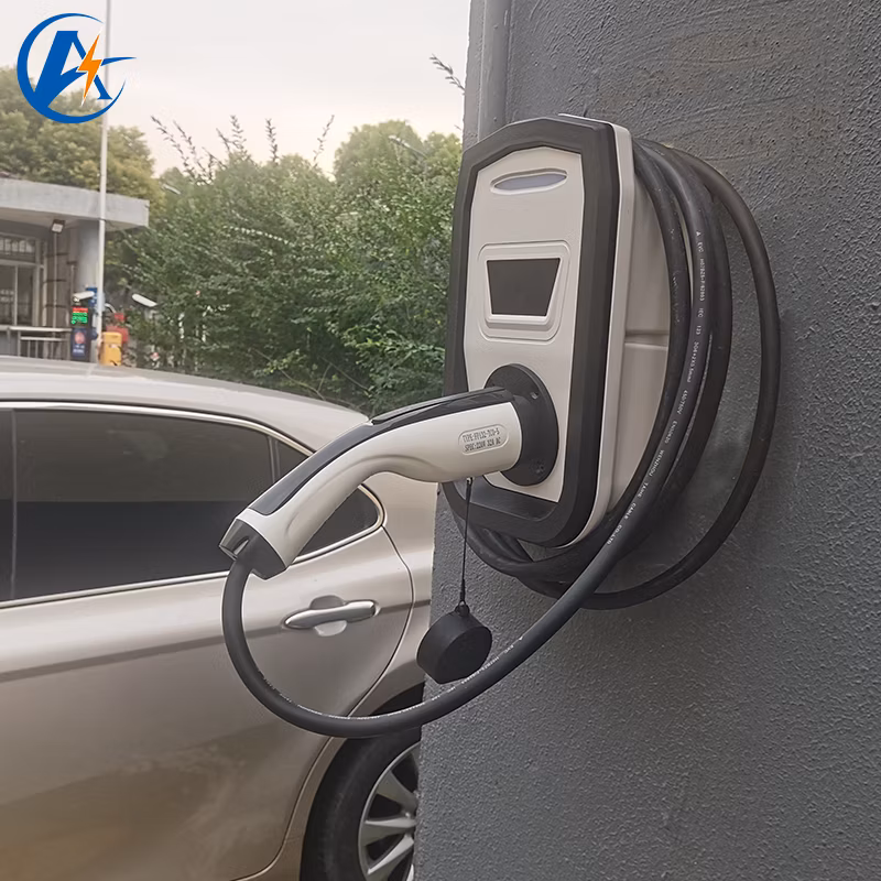32A 7kw Estación de Carga Pared Wallbox Cargador de Vehículo Eléctrico Estaciones de Carga EV Integradas Avanzadas para Tesla