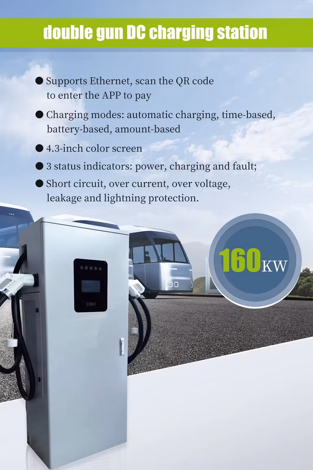 Factory Direct Double Connector DC Charging Station Electric Charging Portable Power Station