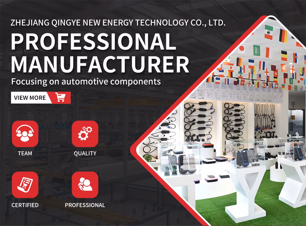 Good Quality 9.6kw Wall Mounted AC Rainproof Portable EV Charger for Tesla