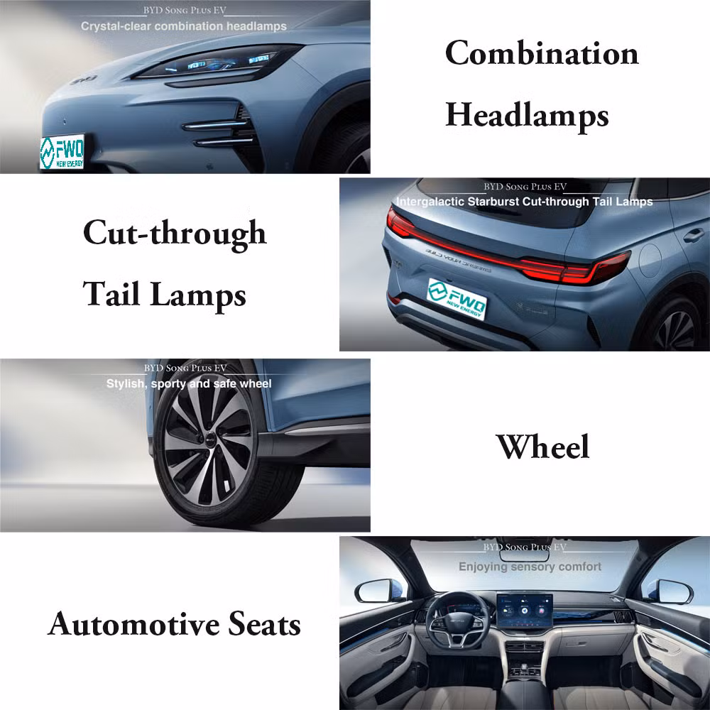 Byd Song Plus EV 2024 Honor Edition 520km Cruising Range Used Car 5 Doors 5 Seats EV SUV Electric Car