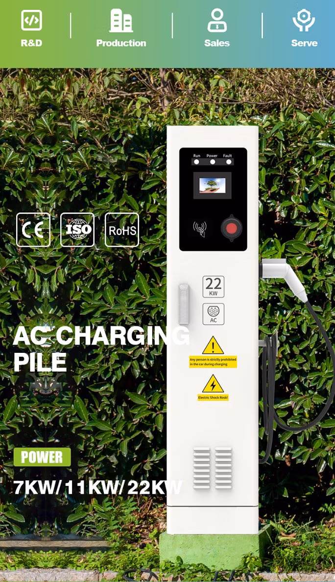 Type1 Type2 Home EV Charging Station 22kw 44kw SAE J1772 Charger Electric Vehicle Charging Station Public Car Charging Station