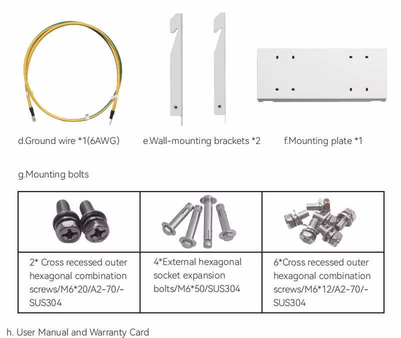 Sunrain Wall Mounted LiFePO4 Battery 51.2V 100ah Lithium Storage Battery