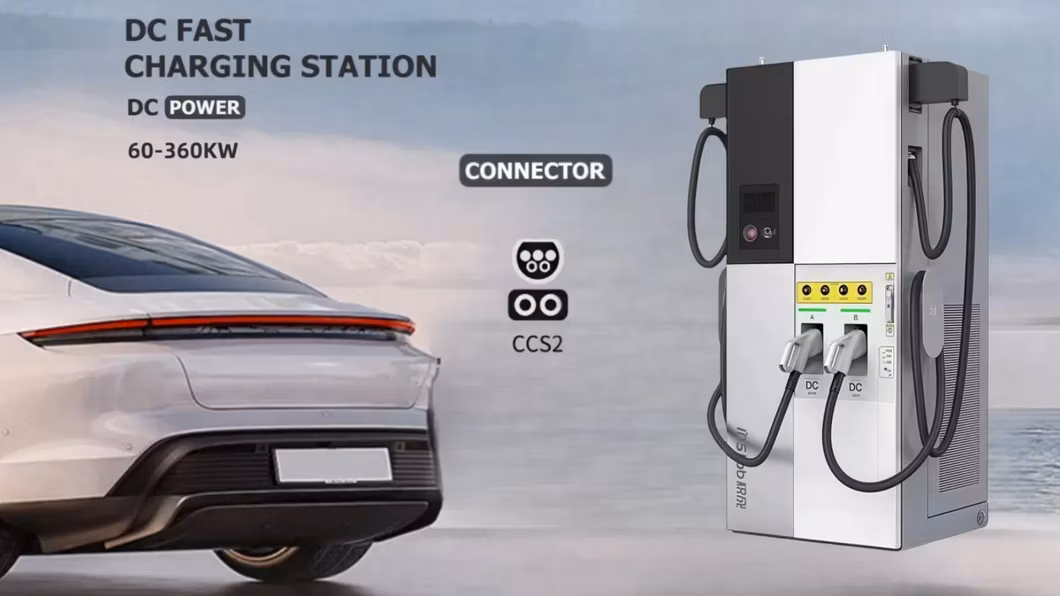 New Energy LCD Display 60/120/180/240kw CCS2 200A Fast DC EV Charger Electric Car/Vehicle/Battery Charging Station with Ocpp/CE/TUV for EV Car