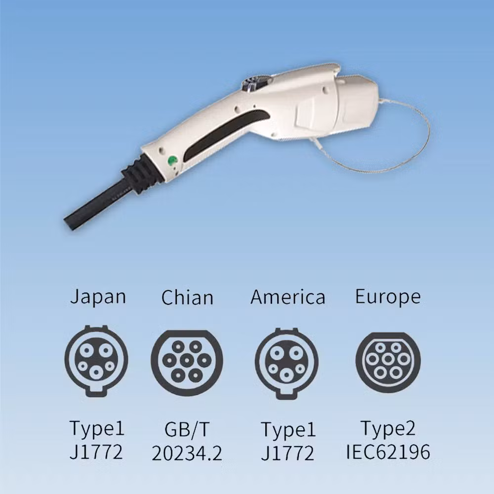 AC Charging Station for Electric Vehicles Gbt/CCS2 with IP54