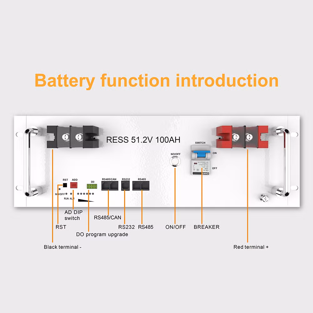 5kwh 10kwh 15kwh Lithium Ion Battery 48V 51.2V LiFePO4 Solar Batteries