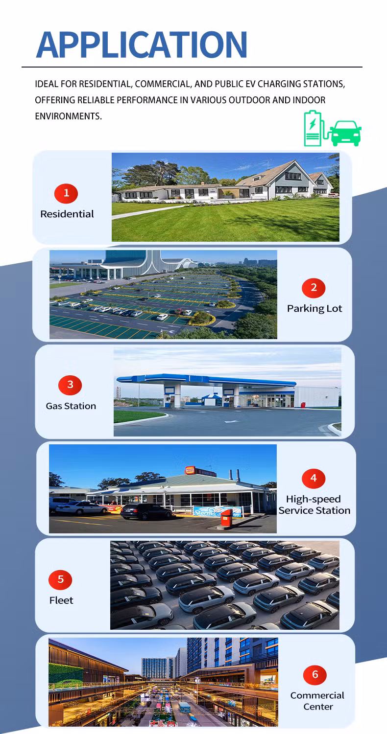 22kw High-Power Public Home IP54 Pole-Type Ocpp AC Electric Vehicle Car EV Charging Stations