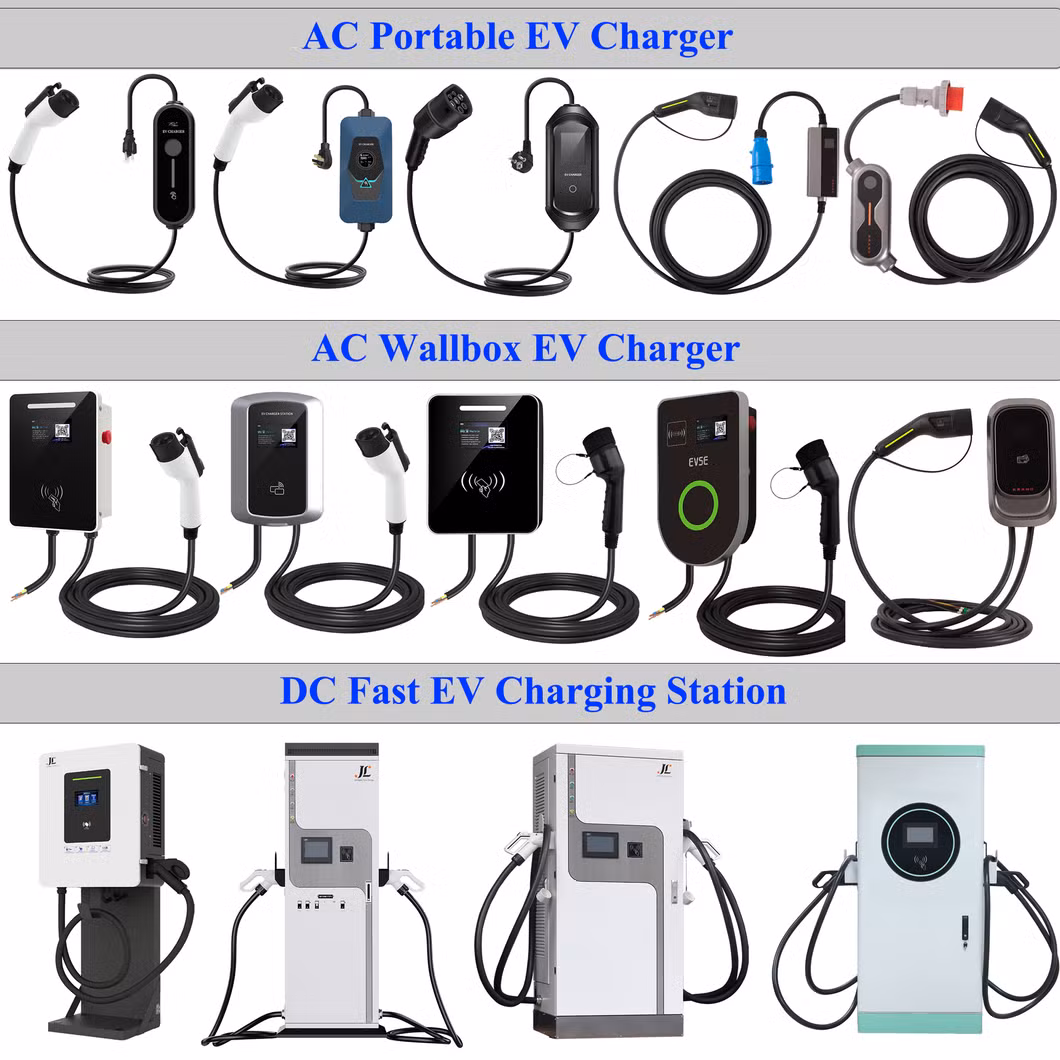 16A 32A 3.5kw 7kw Type 2 EV Charger Electric Vehicle Home Charging Station Evse Portable EV Charger