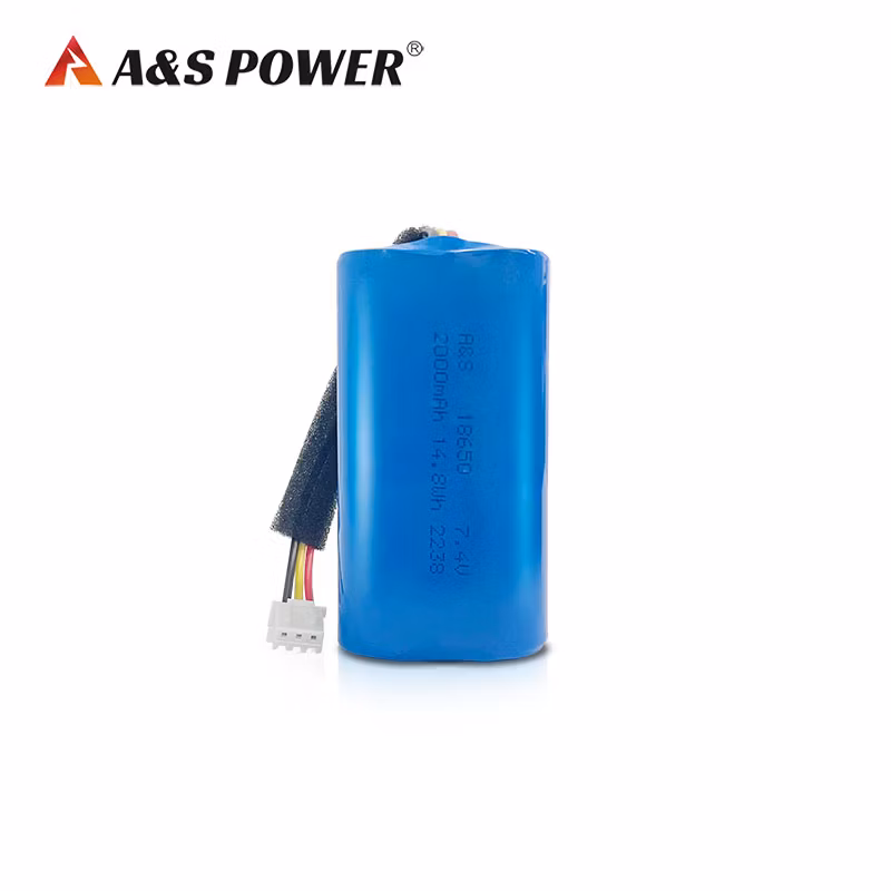 Manufacture 18650 Lithium-Battery 2s 7.4V 2000mAh 2ah Lithium Ion Battery Pack with UL2054 CB Un38.3 Certified for E-Scooter/Skateboard/Card Swiping Tool