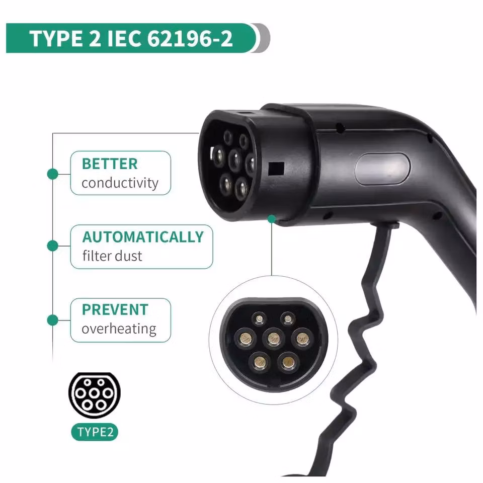 Fast 22kw 32A Portable Mobile EV Car Charger Type 2 Electric Home EV Charging