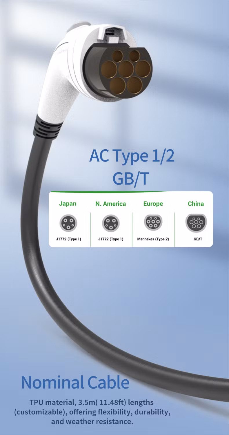 AC Electric Vehicle Charger EV Car Charging Station Type 2 Gbt 22kw Public Commercial Use for Home