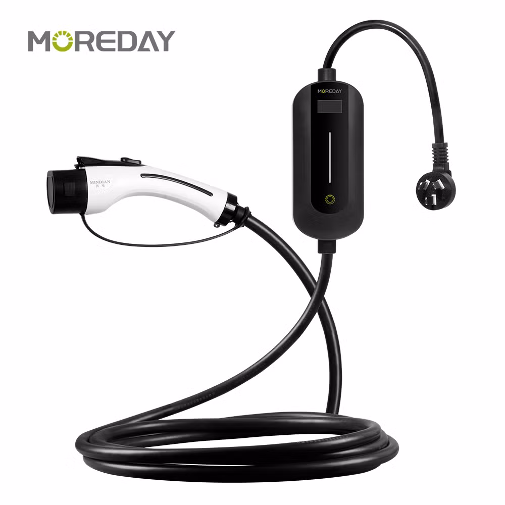 Level 2 EV Charger NEMA 14-30 - 240V 16 AMP with 25 FT Extension Cord - Portable Electric Vehicle Charger Compatible with J1772 Evs