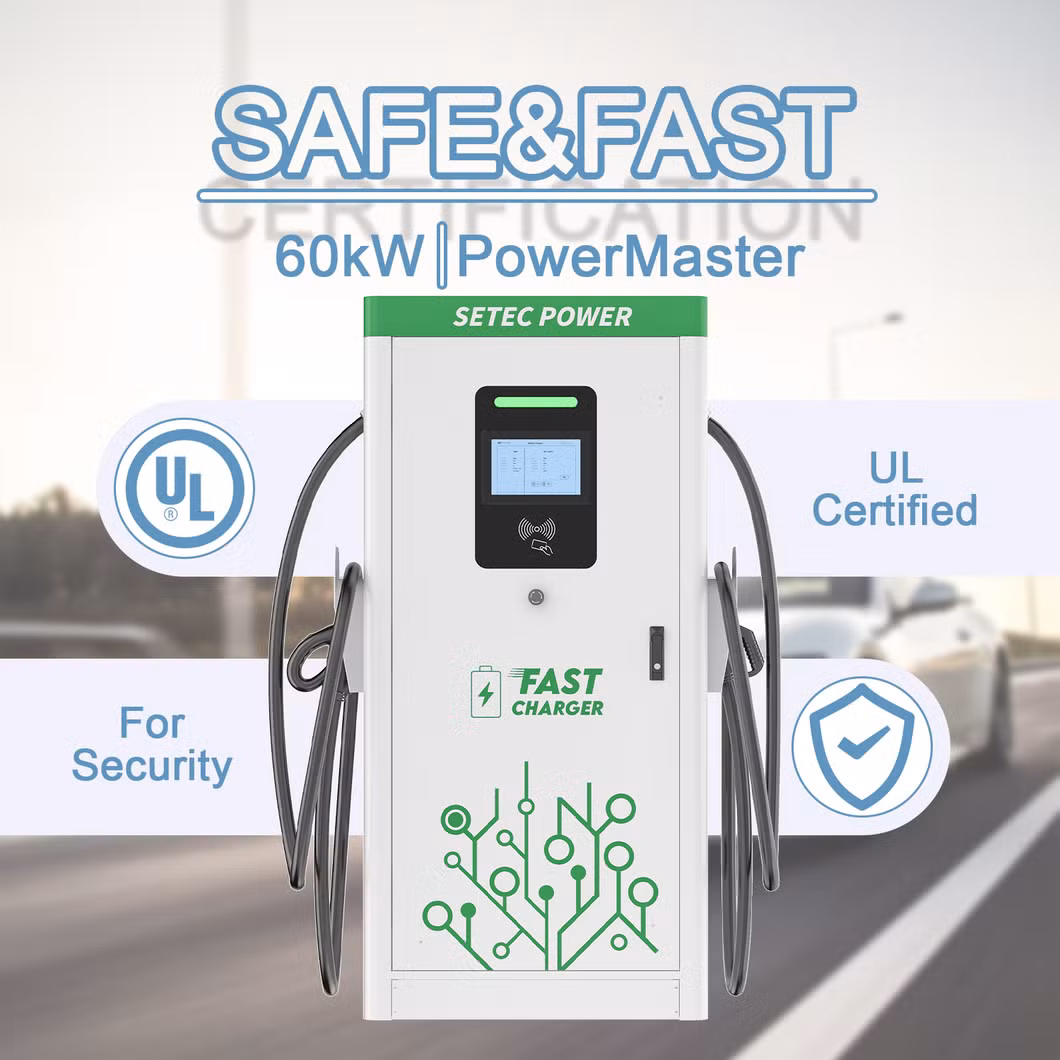 SETEC POWER PowerMaster 60kW DC Fast Charging Electric Vehicle Charger EV Charging Station with UL