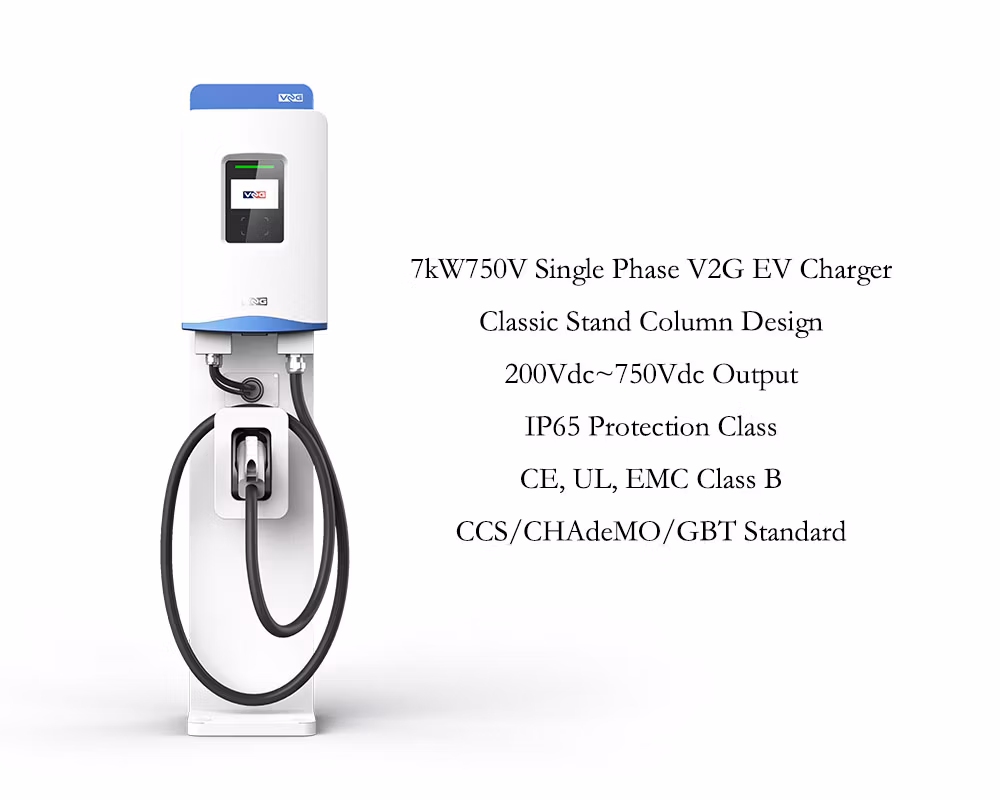 Infypower Wholesale Single Phase Home Charger DC 7kw Floor Stand EV Charging Station V2g Bidirectional