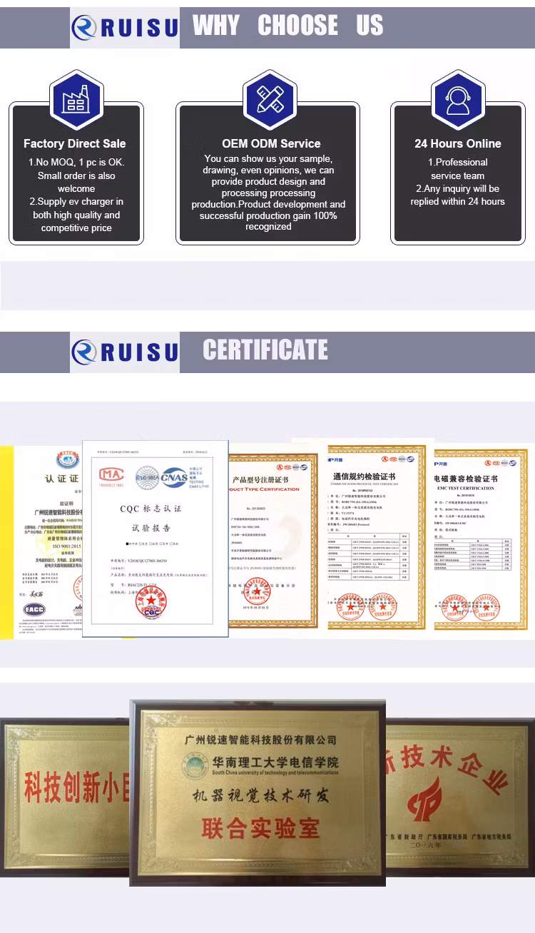 Wallbox 7kw AC EV Charger IEC 62196 Type 1 2 Home Version CE TUV EV Charging Station