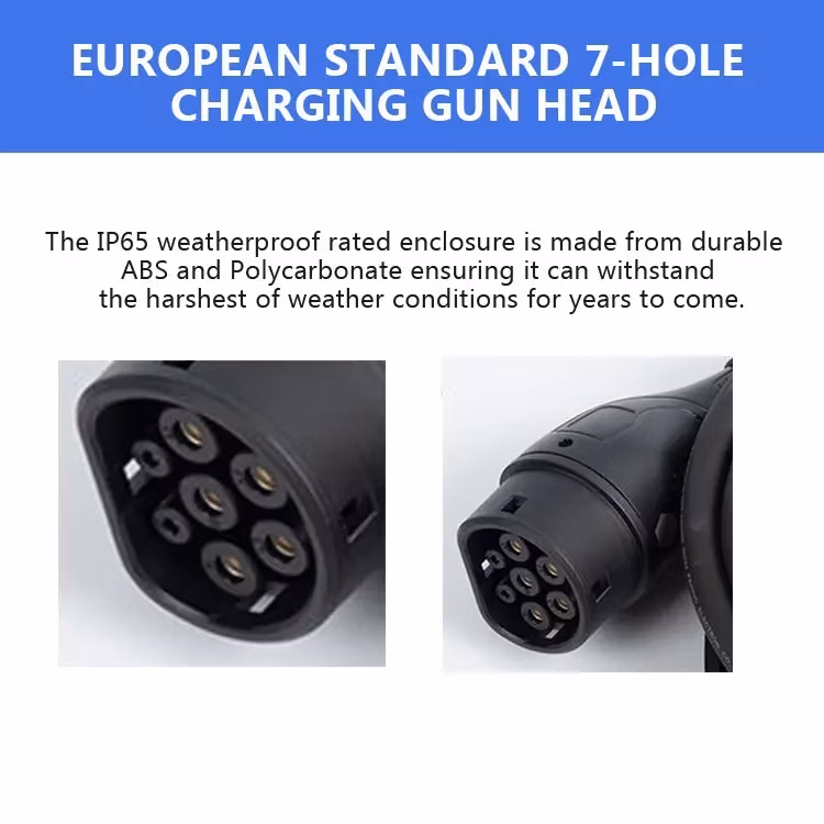 Three Phase EV Type 2 Charger AC Electric Car EV Vehicle Charging Station for Home