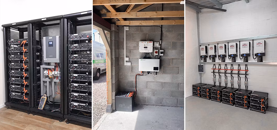 Sunrain Factory Supply CE 5kwh 10kwh Rack Mount LFP Lithium Ion Battery 48V 51.2V 100ah 200ah LiFePO4 Battery for Home Solar