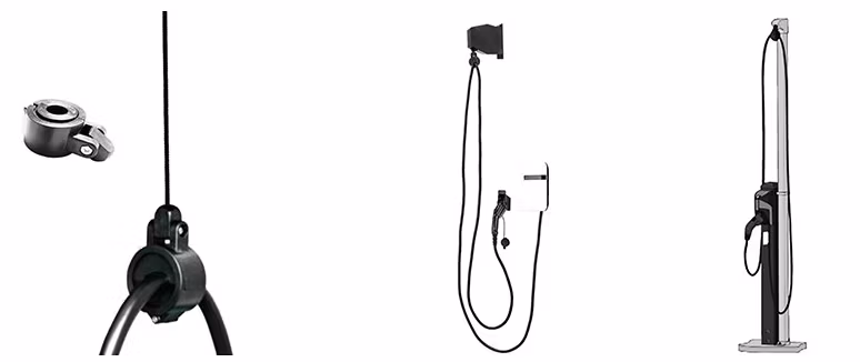 EV Charger Cable Retractor Garage Ceil Install Retractor Ceiling Mount EV Charging Cable Management 3.5kg Tension Spring Load Balancer Garage Ceil Residential