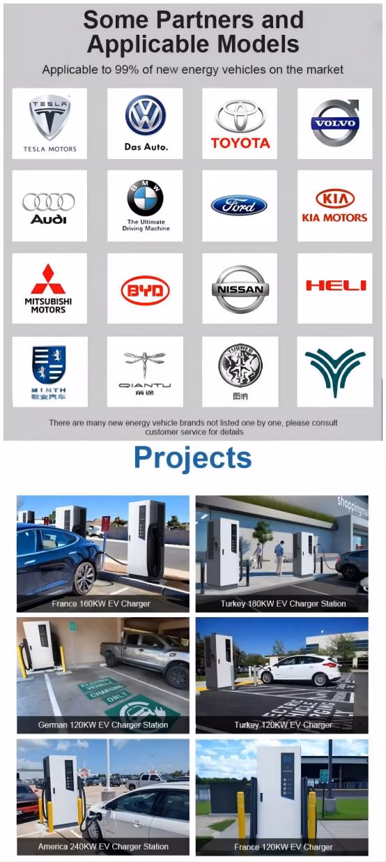 European CE Efl TUV SAE IP54 Floor Mounted Wall Mounted Home Commercial Fast Quick High Speed EV Car Charger Cheap Universal Electric Vehicle Charging Station
