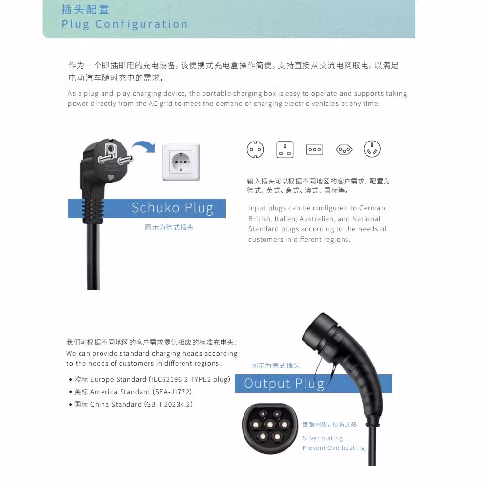 EV Charger Level 2 - Adjustable AMP - Compatible W/All EV Charger - Portable Charging, Electric Vehicle Charger