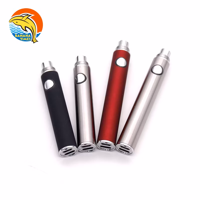 Custom Logo Dual Charging Port 650mAh Vape Battery Pen 1.7-2.5-3.3V Adjustable Voltage 510 Battery Pen with OEM Service