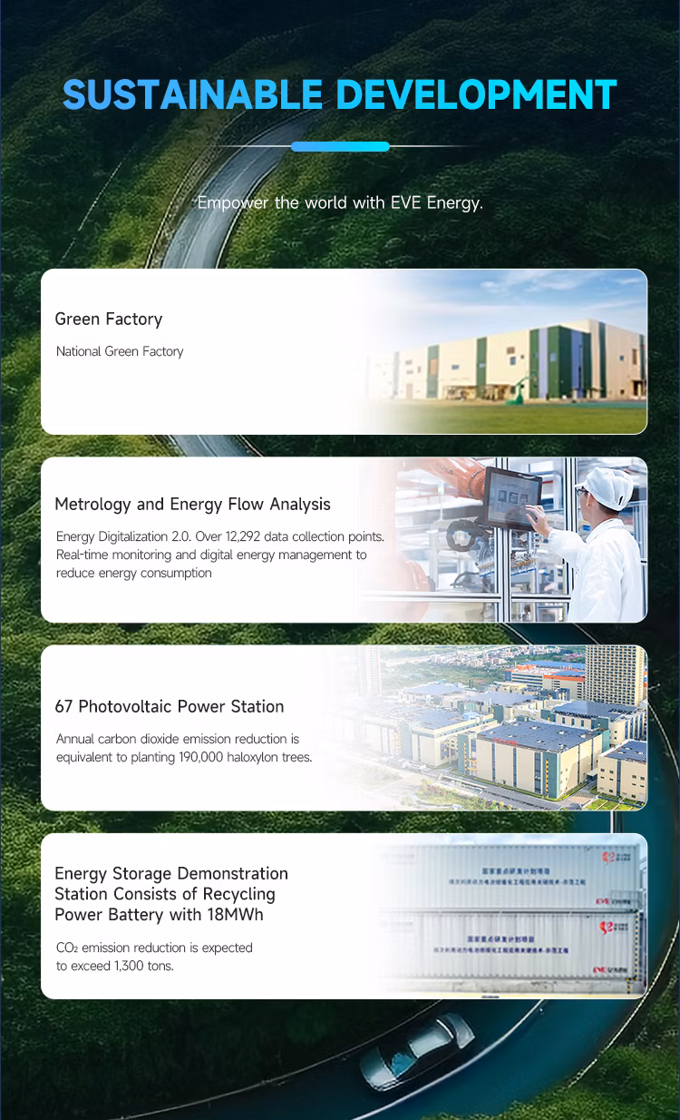 Eve LiFePO4 280ah LiFePO4 Cell 8000 Cycles Solar Lithium Battery Home Solar Battery Lithium Iron Phosphate Battery LiFePO4