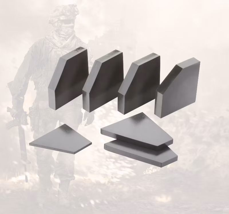 Light Weight Boron Carbide Bulletproof Ceramic Plates Nij Level 3 Level 4 Military Tactical
