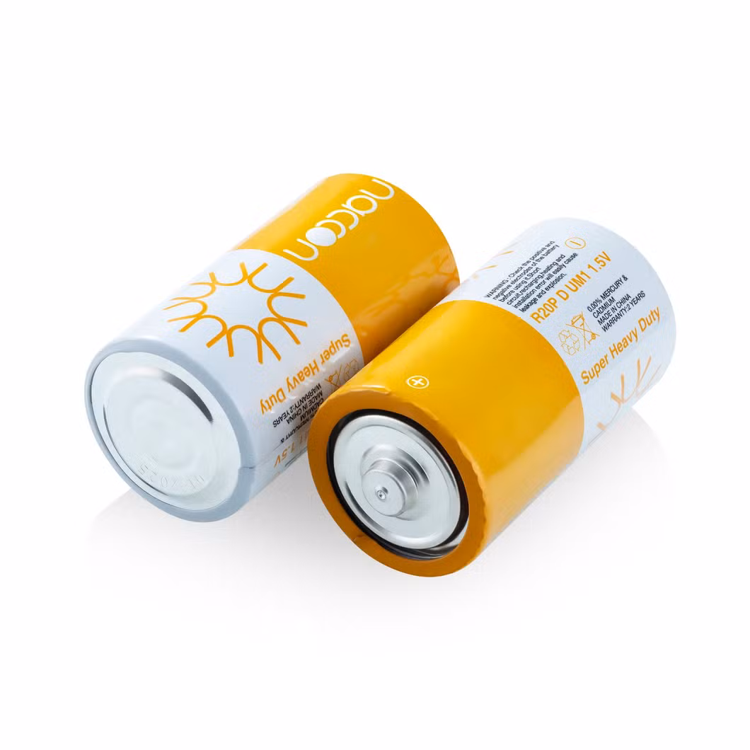 Excellent Carbon Zinc Battery R20 D Dry Battery 1.5V Reliable Heavy-Duty Power Source for Industrial & Household Applications