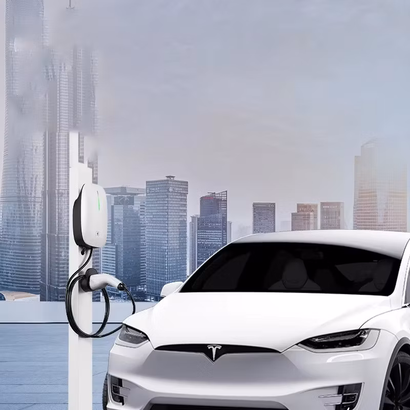 7kw Portable Electric Vehicle Charger Station Type 2 AC Output 32A Wallbox EV Charger