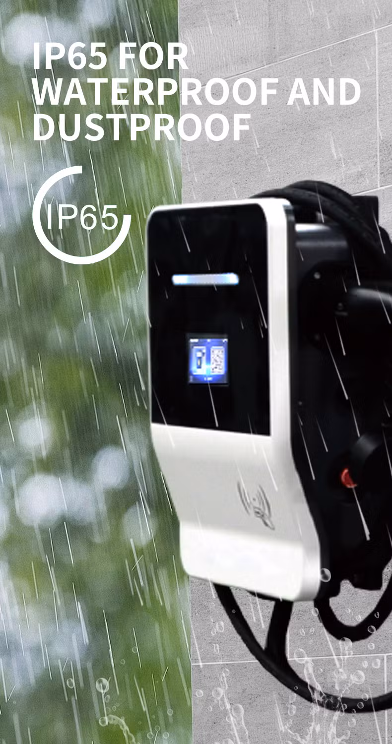 Smart 22kw Residential AC Type1/Type2 Wall Mounted EV Car Electric Vehicle Charger Station