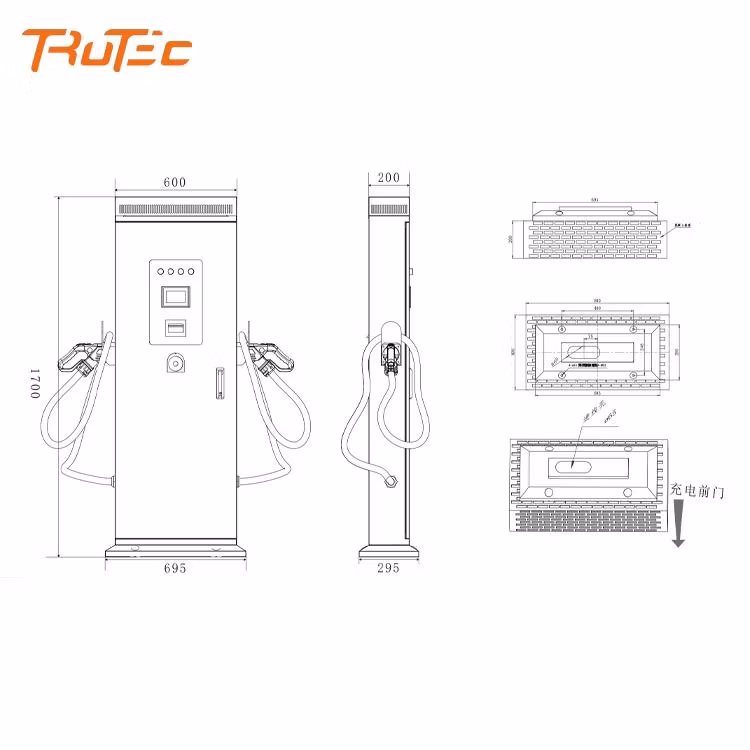 15kw 22kw 40kw DC Charging Piles Portable Electric Vehicle Car Port Charging EV Charger for Charging Station