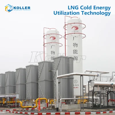 Evaporador de máquina de bloque de hielo para la estación de GNL para hacer hielo Utilizando la energía fría de GNL