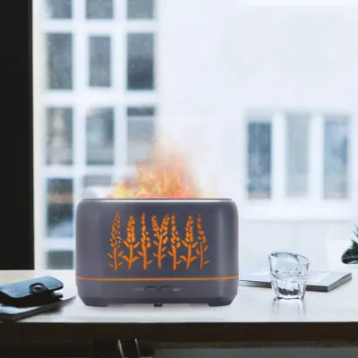 2023 productos calientes llama ultrasonidos 3D de difusor de fragancia fuego humidificador para el hogar