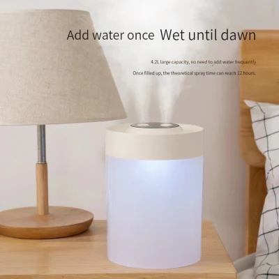 China′ S suministro de grandes plataformas Productos calientes 4,2L grandes Capacidad Mute ultrasónico Humidifier Casa entera