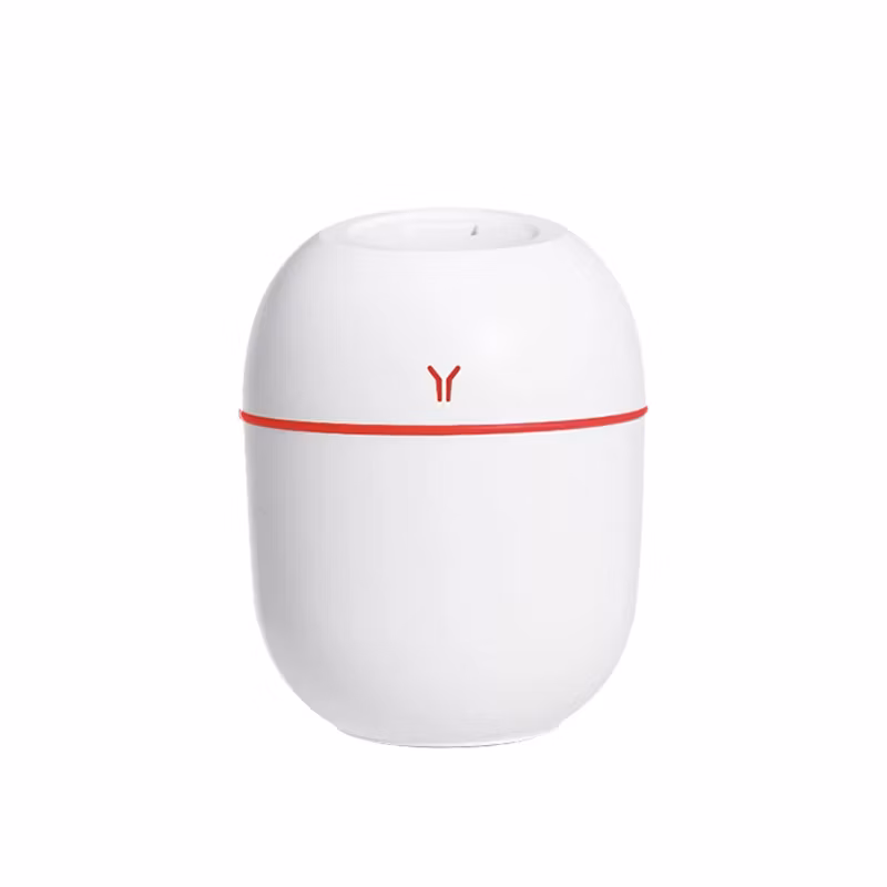 Portable Colorful LED Light Mini 250ml H2O Spray Mist Leaf Humidifier Car USB Cool Mist Air Humidifier
