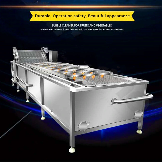 Industrial Air Bubble Potato Carrot Meat Washer Fruit Vegetable Bubble Washing Machine/Food Vegetable Washing Equipment